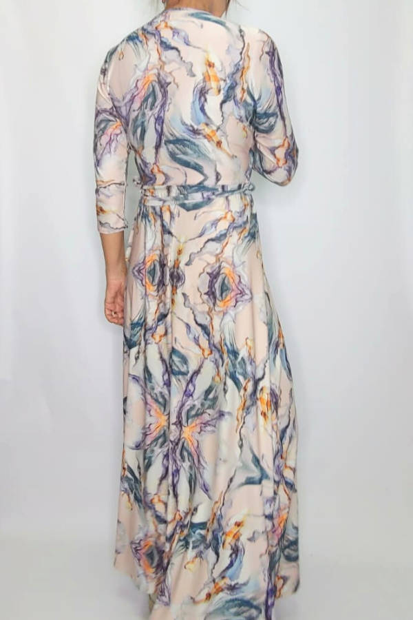 Cool Colours Cross-Over Dress