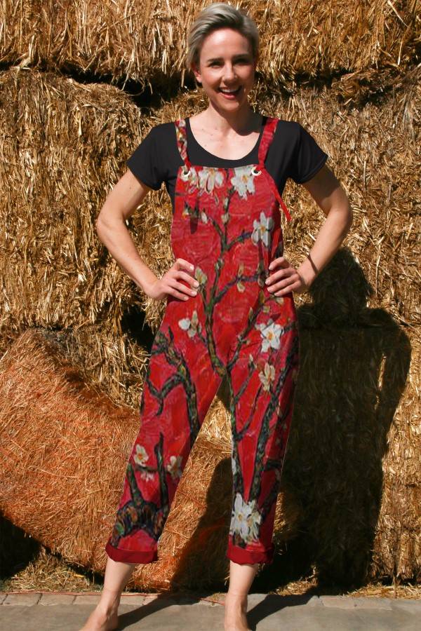 Red Blossom Dungaree