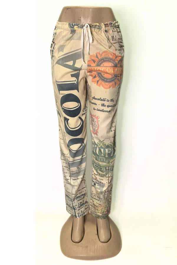 Chocolate Draw-String Pocket Pants