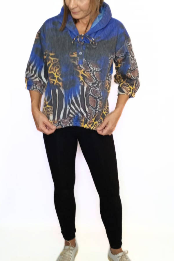 Wild Animal Hoodie Top