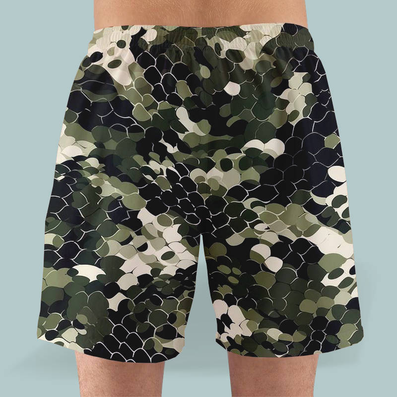 Snake Satin Shorts