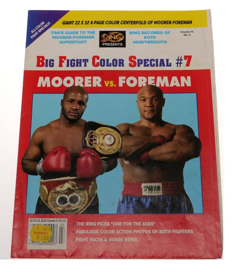 Moorer vs Foreman Boxing Program Vintage The Ring Superfight Special