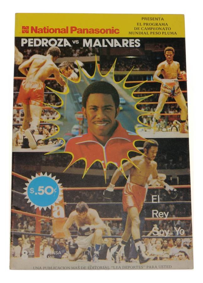 Pedroza vs Malvares Boxing Program Vintage National Panasonic On-Site