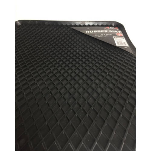 Black Rubber Car Mat With Lip - 1000g
