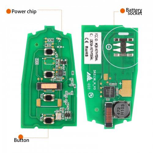 Autel IKEY Smart Programmable Key 4 Buttons (Hyundai Style)
