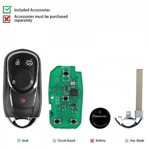 Autel IKEY Premium Style Smart Programmable Key 4 Buttons (Buick Style)
