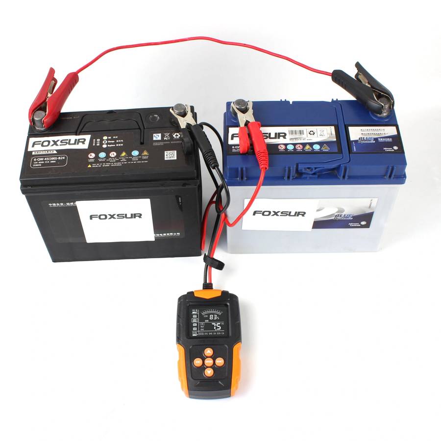 Car & Truck Battery Tester 12V 24V DC Charger Analyzer Capacity Load Tester Cranking System Test ...