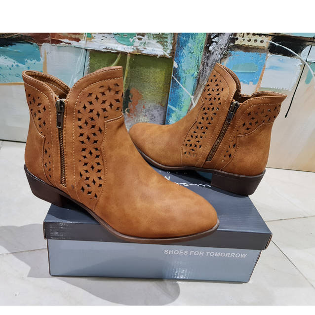 Ankle Boot Punch Hole - Size 3 4 Left