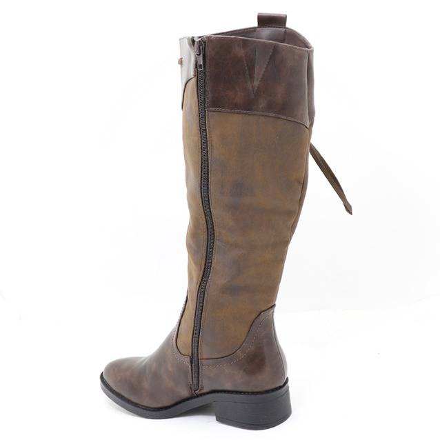 Ladies Fashion long boot Lace-detail - Size 3 & 4 Left