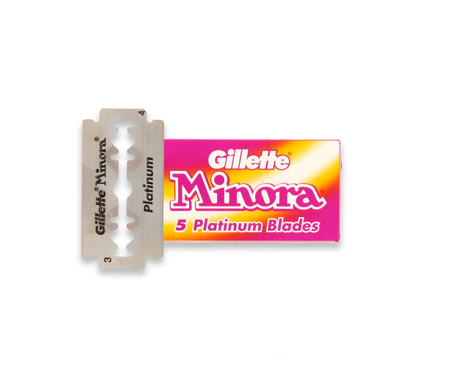 Gillette Minora Platinum Double Edge Blades - 20 Pack (20 x 5)