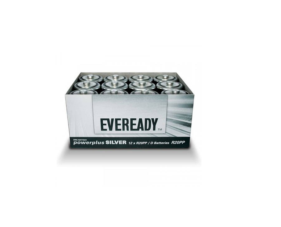 Bulk Pack 12 x Eveready Battery R20Pp D Cell ( Torch Battery)