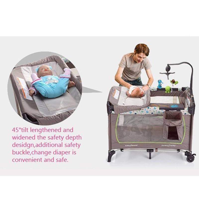 Mamakids Camp Cot - Sleepy Blue
