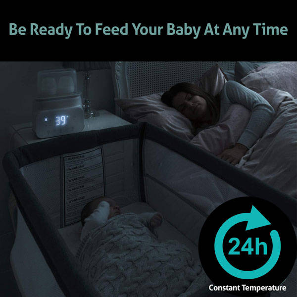 Baby Bottle Sterilizer and Warmer with Light