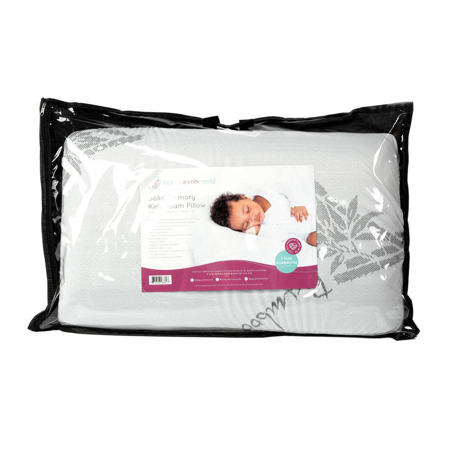 BabyWombWorld Solid Memory Kids Foam Pillow and Mattress Set