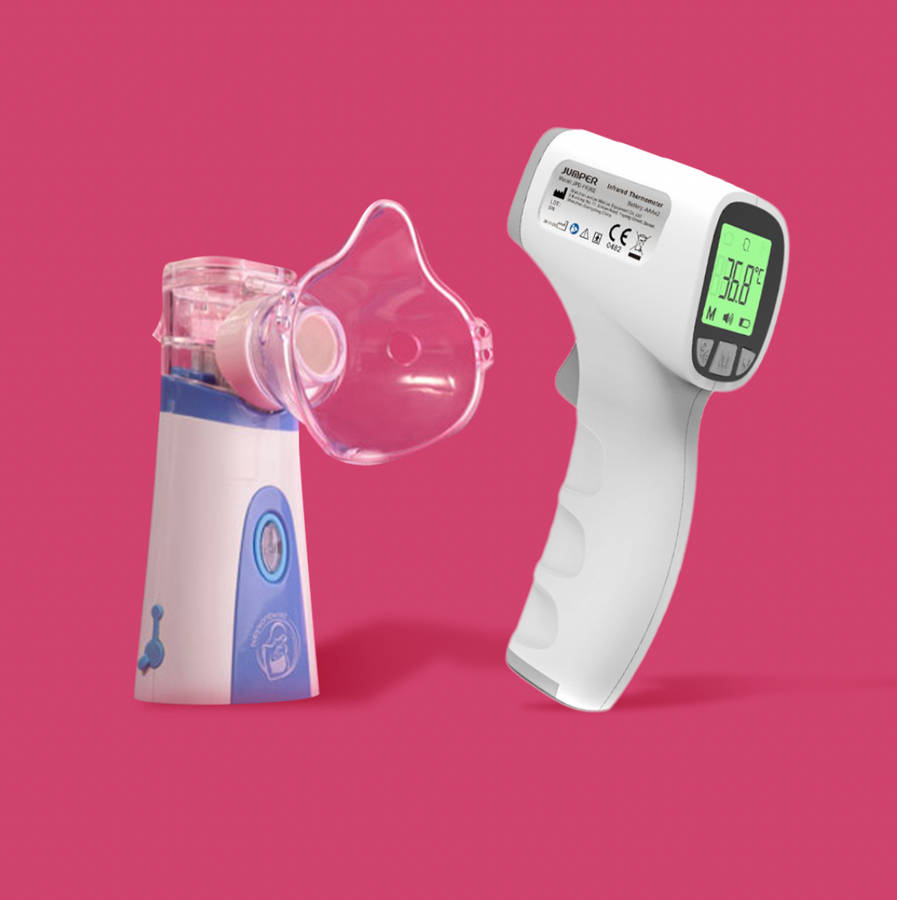 Baby Flu Essentials Combo (Nebuliser and Thermometer)