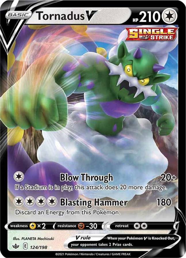 Tornadus V - 124/198 - Chilling Reign - Tornadus V - 124/198 - Chilling Reign