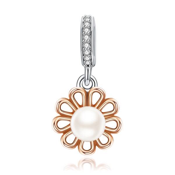 Flower And Pearl Charm