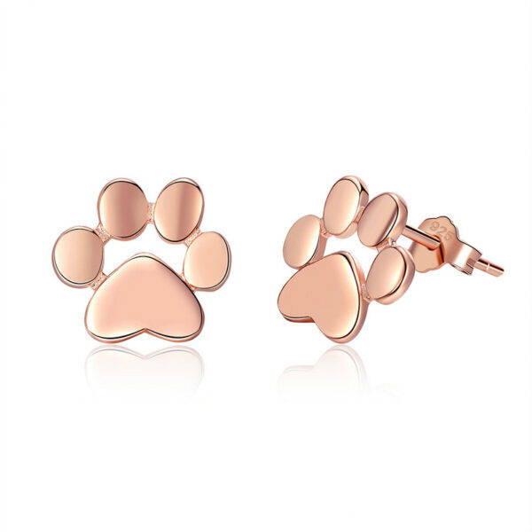 Paw Print Stud Earrings