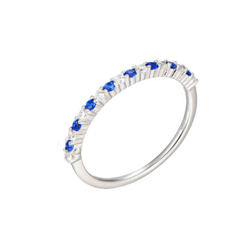 Silver 1.5mm Cubic Zirconia Eternity Ring