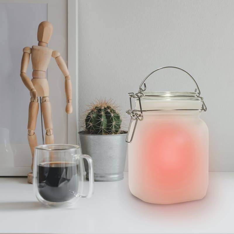 Hanging Solar Glass Jar Led Lights Solar Lantern Table Lights for Patio Garden,Yard and Lawn - 5