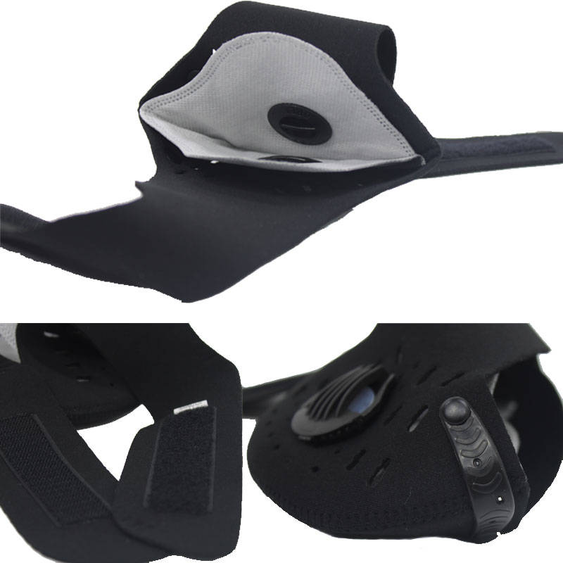 Neoprene Dual Valve Respirator Mask  Washable and Reusable  Skin Friendly  Camo Green