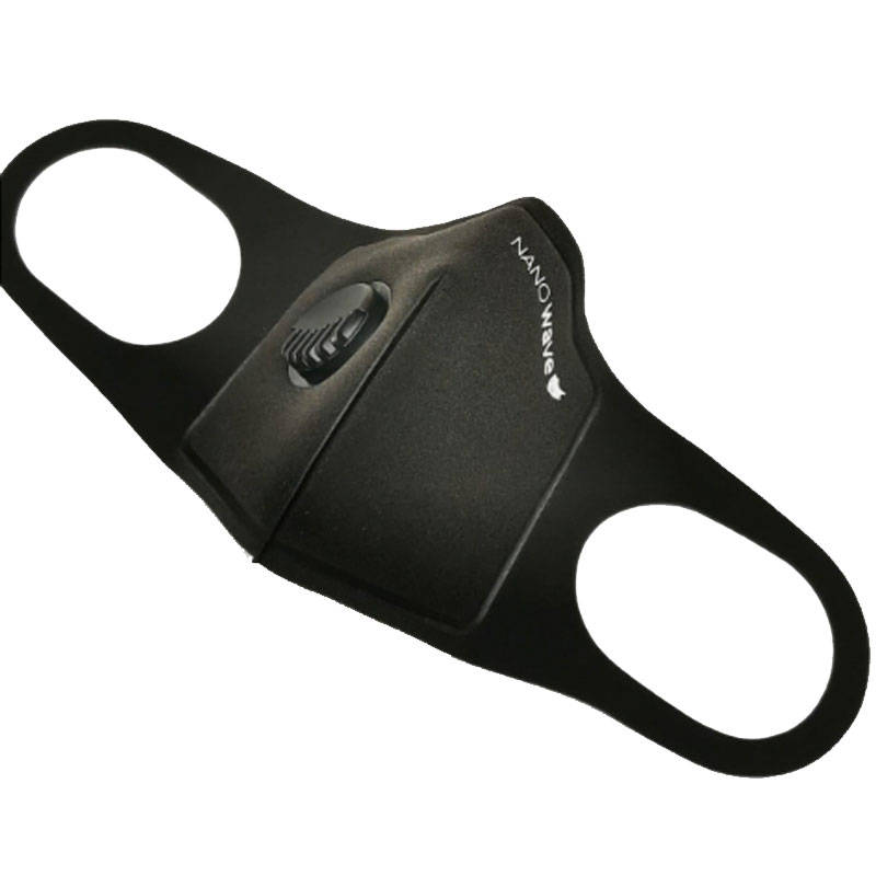 Huracan Nanowave Black Second Edition Respirator Reusable Mask With Nose Piece - NANOWAVE