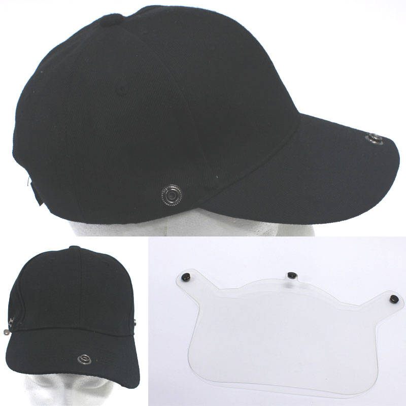 Face Shield Visor with Adults Adjustable Baseball Cap - Navy