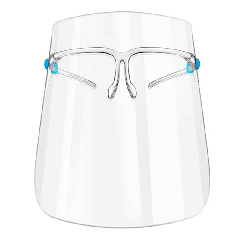 Face Shield with Comfortable Fitting Glasses - Pack of 10