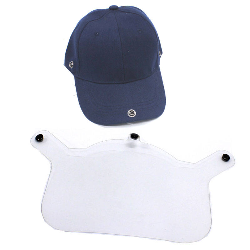 Face Shield Visor with Adults Adjustable Baseball Cap - Navy