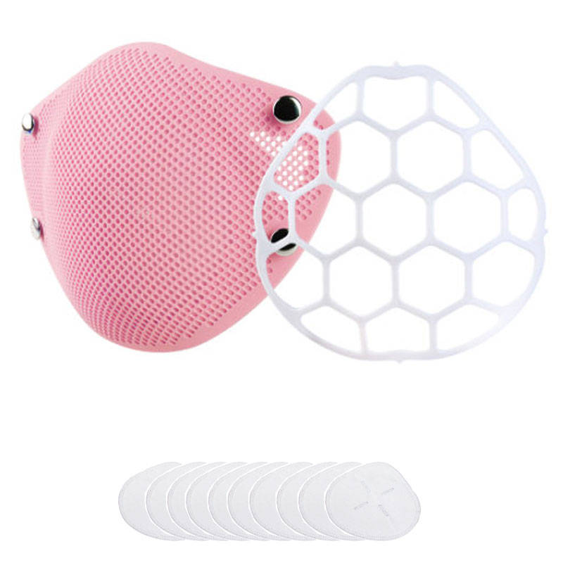 Silicone Reusable Adults Face Mask with 10 X N95 Filters(GB2626-2006) And Adjustable Earloop- Hyg...