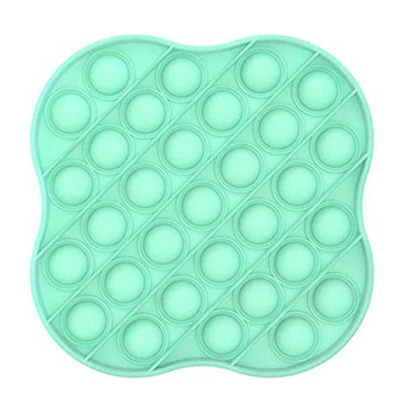 Fidget Toys - Pop It Washable Reusable Fidget Toy - Clover - Turquois