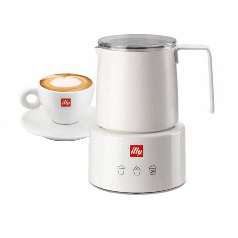 illycaffe Stainless Steel Milk Frother Ideal for Coffee Machine