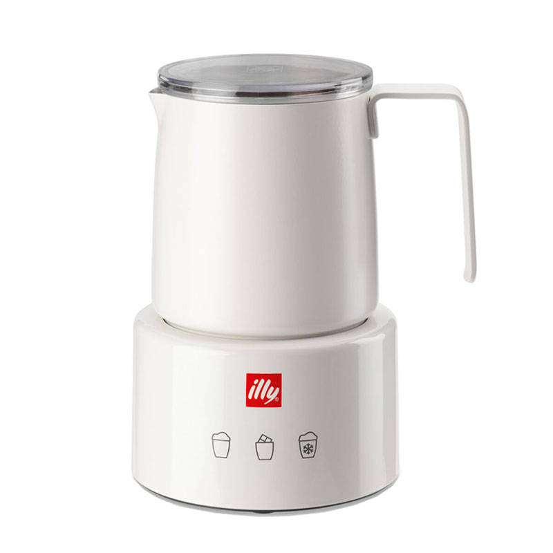 illycaffe Stainless Steel Milk Frother Ideal for Coffee Machine