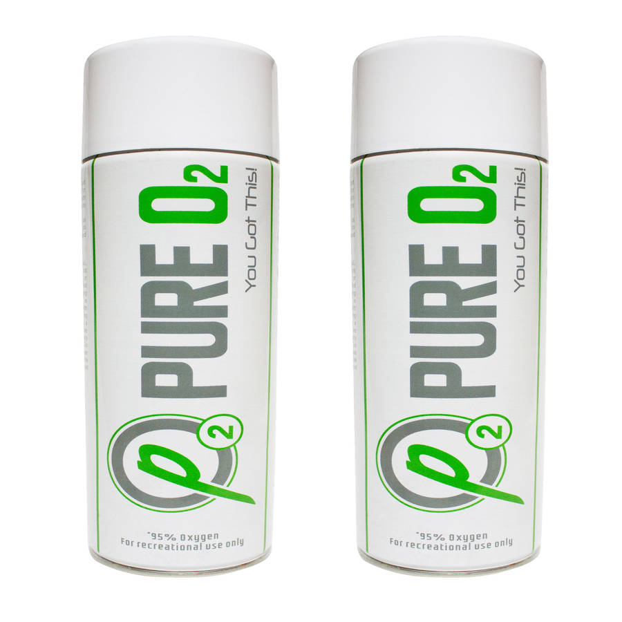 Handheld Oxygen Can with Anti Contamination Cap - Mint Flavour - 2 Pack