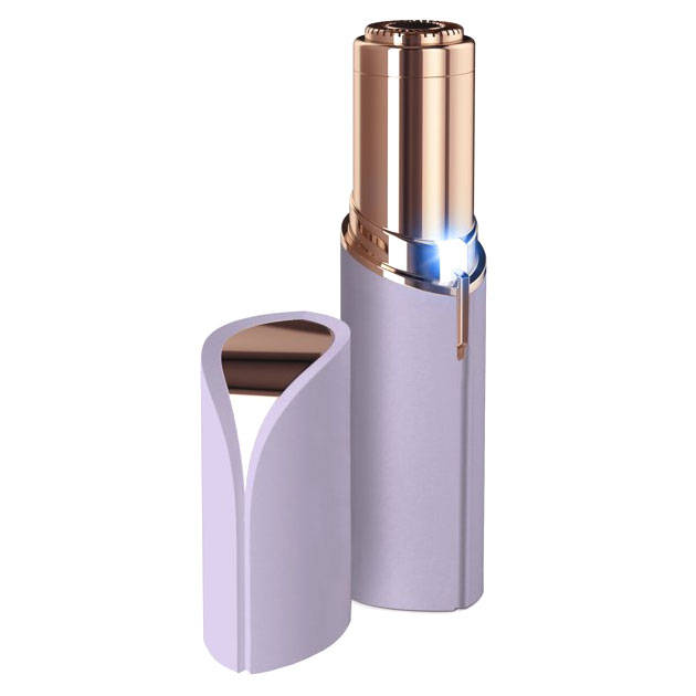 Facial Hair Remover- Painless Shaver with Built in Light - 18K Gold Plated