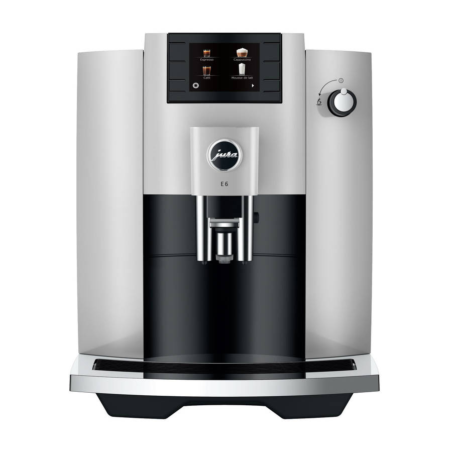 Jura E6 Bean 2 Cup Automatic Platinum Coffee Machine - 2022 Model