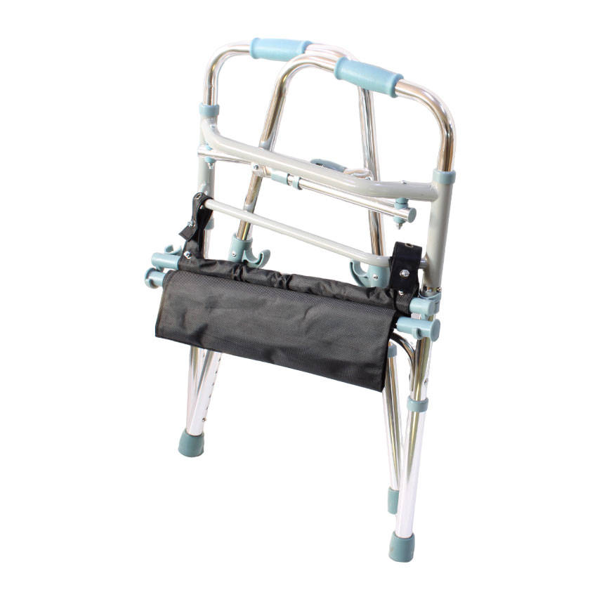 Walker - Lightweight Adjustable Foldable Aluminium Frame Walker with Seat