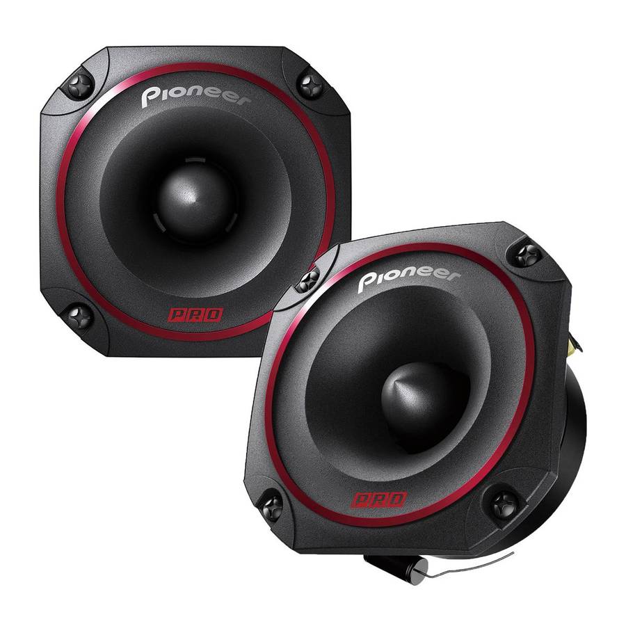 Pioneer TS-B351PRO Pro Series 3.5 300w Titanium Bullet Tweeters