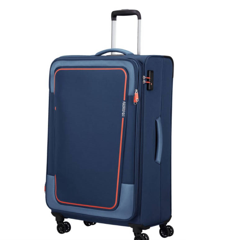 American Tourister Pulsonic 81cm Check-in Spinner - Combat Navy