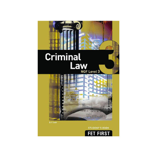 TVET FIRST Criminal Law NQF Level 3