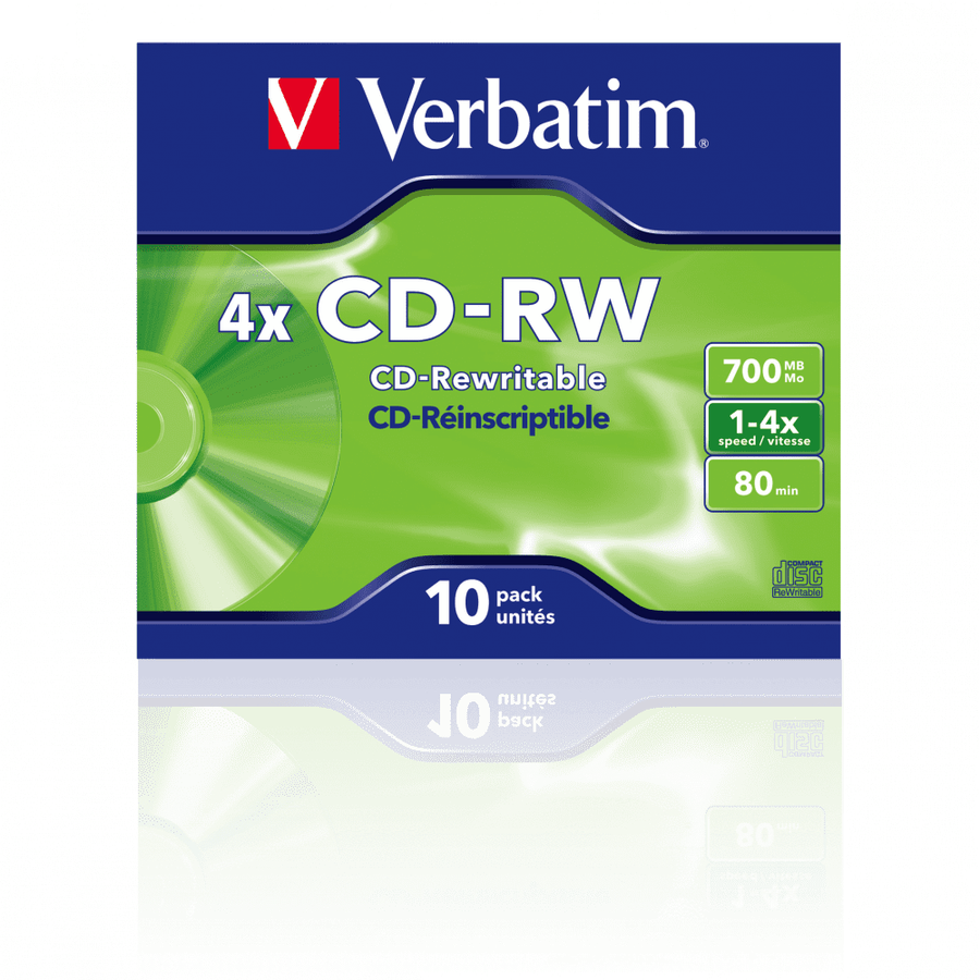 Verbatim 4x CD-RW, 700MB, 80 min