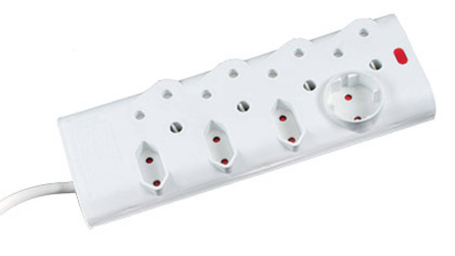 4x16A + 3x2 Pin Euro + 1 Schuko Multiplug With Overload