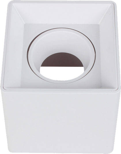 96mm x  96mm x 100mm Square Plastic Recessed Downlight White
