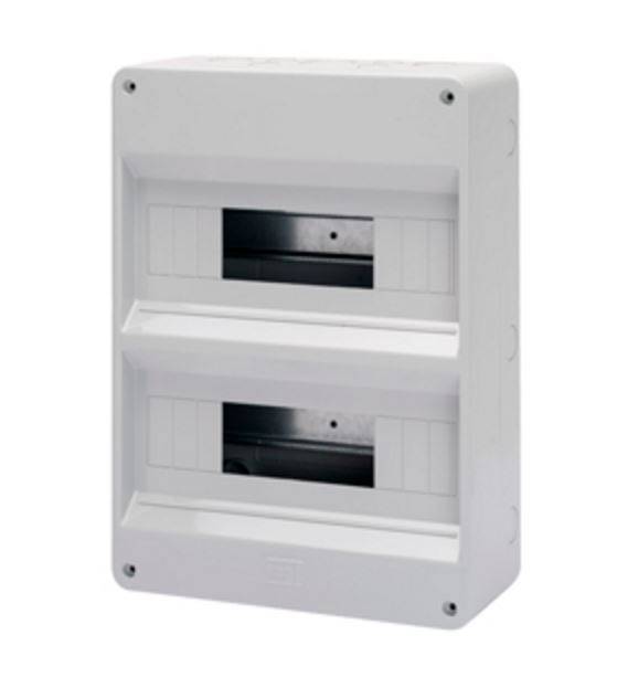 Grey Surface DB 2x12M No Door IP40
