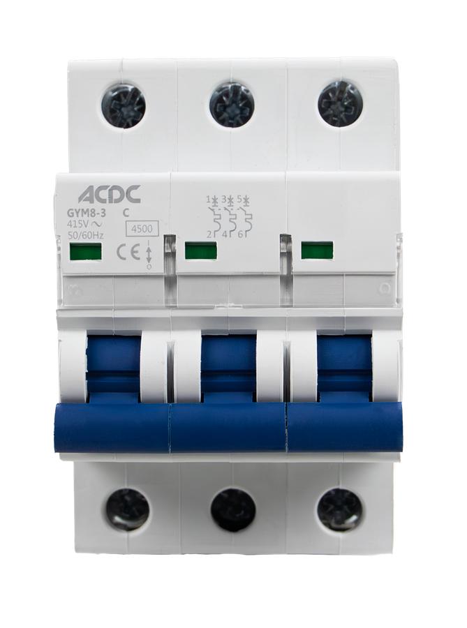 Circuit Breaker 3 Pole C-Curve 4.5KA 16A