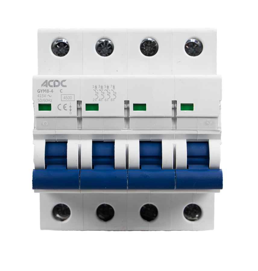 Circuit Breaker 4 Pole C-Curve 4.5KA 10A