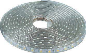 230VAC 4.8W/M 60 LED/M LED Flex Rope light Warm White IP67 10M
