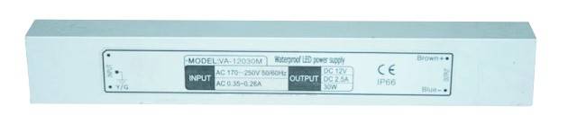 230VAC:12VDC 5A60W LED Regulated Power Supply IP67