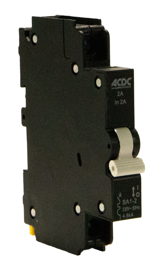 Circuit Breaker 13mm 4.5KA  1 Pole C-Curve   2A