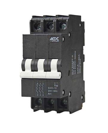 Circuit Breaker 13mm 6KA  3 Pole C-Curve   10A